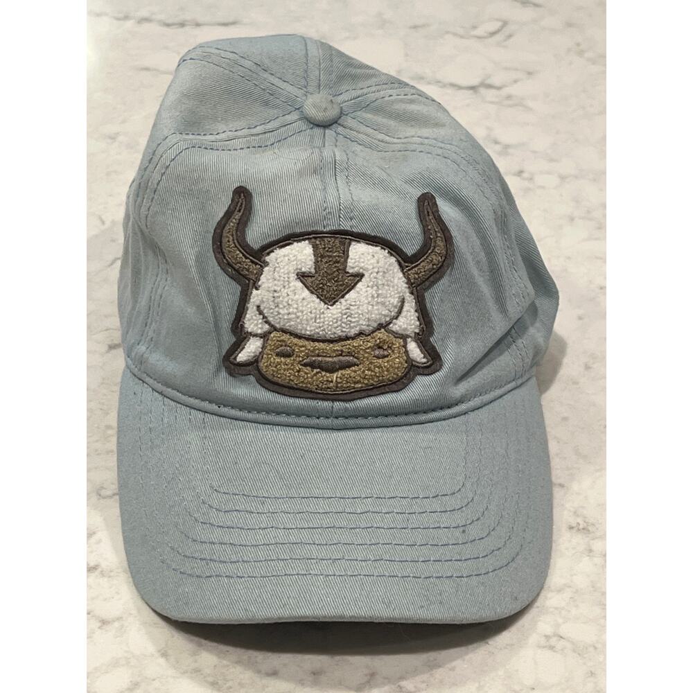 Avatar The Last Airbender Men’s Adjustable Slide Fuzzy Appa Cap One Size Blue